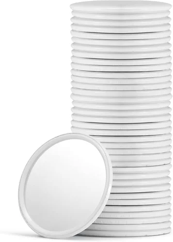 Miniatura 12 de Espejo compacto de maquillaje pequeño a granel, mini espejo de bolsillo de viaje para mujer, paquete de 36 piezas (redondo, negro)
