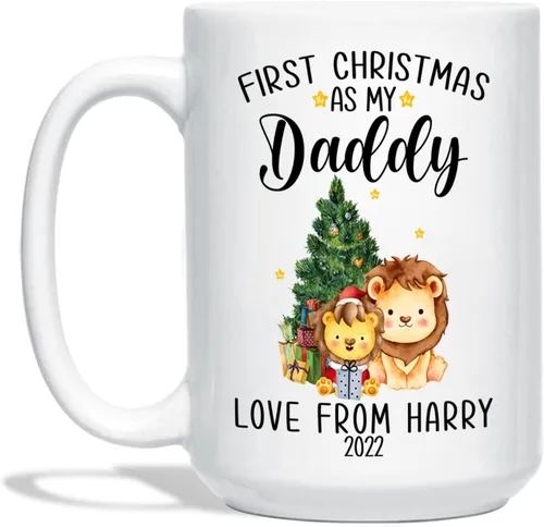 Miniatura 12 de Taza de fotos de bebé Navidad 2022, taza personalizada para la primera Navidad del bebé, regalo personalizado para recién nacido, taza de café