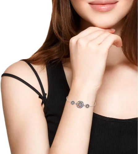 Miniatura 3 de Red Cardinal Bracelet Flamingo Turtle Bracelet Cat Dog Paw Print Bracelets for Women Sterling Silver Cute Animal Jewelry Gifts Friendship Mothers