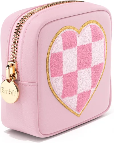 Miniatura 9 de BE MINE - Bolsa de maquillaje de San Valentín, bolsa de viaje para cosméticos y neceser, bolsa de nailon con cremallera, lindo organizador