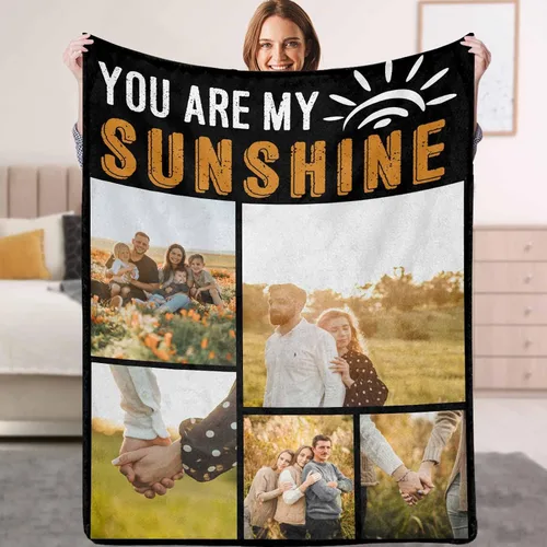 Miniatura 22 de YESCUSTOM Manta personalizada de Friends Forever con collage de fotos y texto, manta personalizada para mejores amigos, mejores amigos, cumpleaños