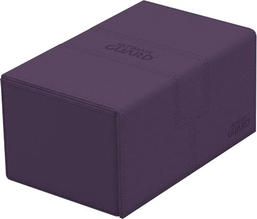 Miniatura 14 de Ultimate Guard Twin Flip'n'Tray 200+, estuche para mazo para 200 tarjetas TCG de doble manga + bandeja de dados, color rojo, cierre magnético