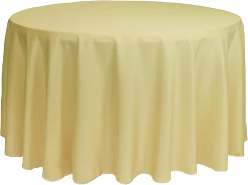 Miniatura 38 de YOUR CHAIR COVERS - Mantel redondo de poliéster prémium de 120 pulgadas - Mantel de lino color rubor para mesas redondas estándar Rosa (Blush)