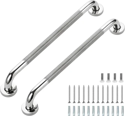 Miniatura 60 de Barras de agarre para ducha, paquete de 2 asas antideslizantes de ducha de 16 pulgadas para ancianos, barra de seguridad para ducha, barras
