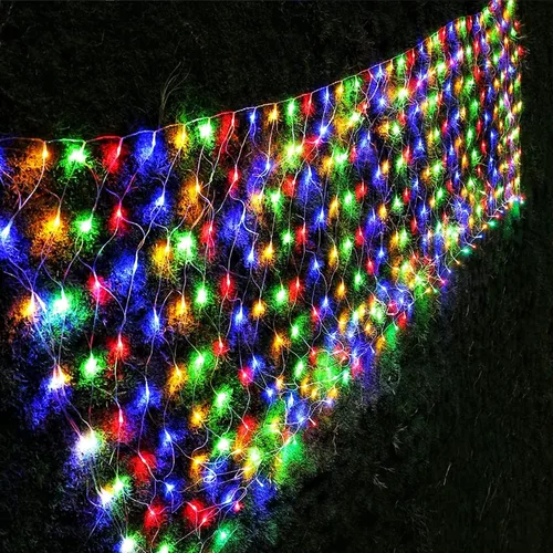 Miniatura 9 de LJLNION Luces de red de San Valentín, 360 luces LED de 12 pies x 5 pies, cadena de luces de malla conectables, 8 modos de iluminación, adaptador