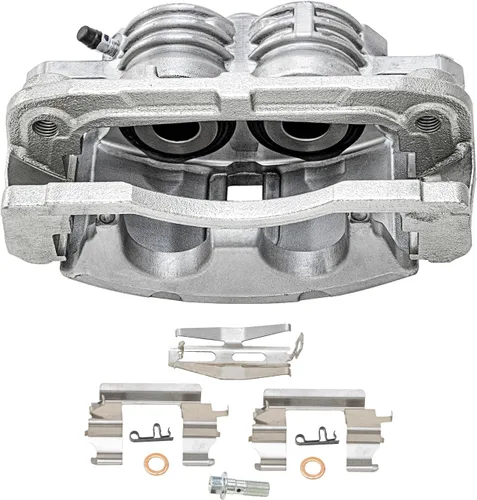 Miniatura 7 de Detroit Axle - 2 pinzas de freno delanteras para Buick Rainier SSR Trailblazer GMC Envoy Isuzu Ascender Oldsmobile Bravada Saab 9-7X, reemplazo de 2