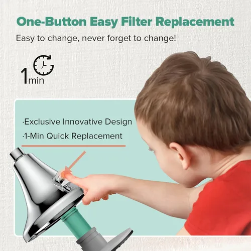 Miniatura 5 de Homlord Cartucho de repuesto de filtro de ducha para cabezal de ducha filtrado, paquete de 2 filtros suavizantes de agua multietapa para agua dura