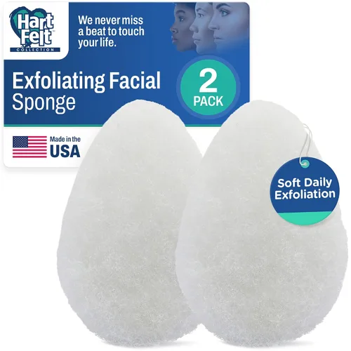 Miniatura 11 de HartFelt Limpiador facial redondo para mujer, esponjas faciales reutilizables para limpieza diaria, almohadillas exfoliantes faciales para eliminar