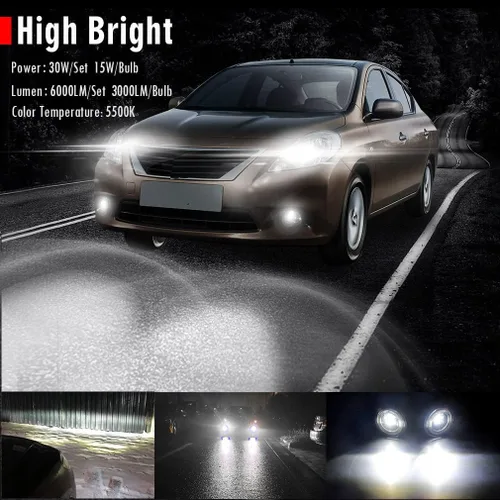 Miniatura 3 de Luz antiniebla LED con anillo de halo de ojo de ángel de repuesto para Nissan 07-21 Altima, 04-19 Sentra (excepto SE-R), 13-16 Pathfinder, 15-18