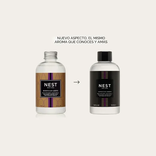 Miniatura 2 de NEST New York Recambio líquido para difusor de cañas, limón y menta Amalfi, 5.9 onzas líquidas, fragancia para hasta 90 días, sin llama