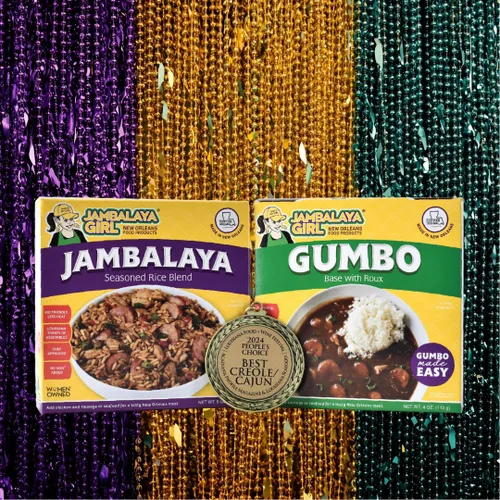 Miniatura 6 de Jambalaya Girl Base Gumbo con Roux, mezcla de sopa de Nueva Orleans, 4 onzas (1 paquete) – Fácil de cocinar – Solo tienes que añadir pollo