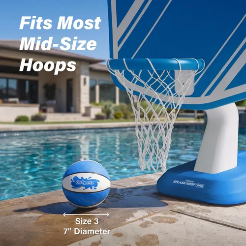 Miniatura 4 de GoSports Water Basketballs 2 Pack - Choose Between Size 3 and Size 6, Great for Swimming Pool Basketball Hoops