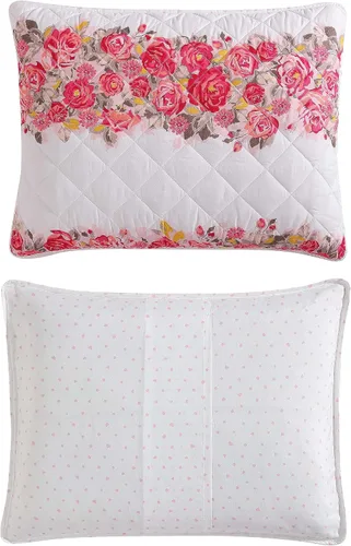 Miniatura 3 de Betsey Johnson - Juego de edredón Queen, ropa de cama reversible de microfibra cepillada con fundas a juego, decoración del hogar cosida
