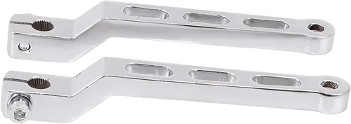 Miniatura 6 de Brazos de palanca de cambios con talón cromado para Harley Touring Softail Road Glide Street Glides Electra Glide y FLHT