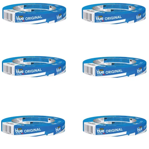 3M Scotch-Blue 2090 - Cinta adhesiva para pintores multisuperficies de liberación segura, 27 libras/pulgada, resistencia a la tracción, 60 yardas de
