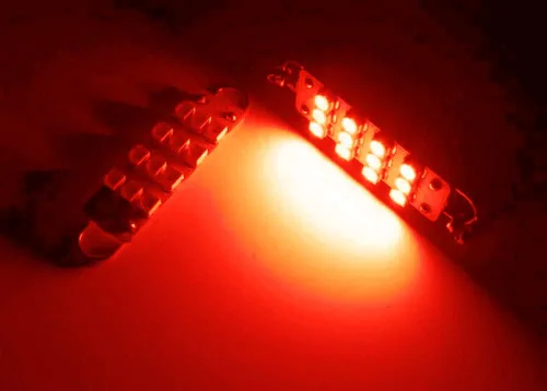 Miniatura 2 de iJDMTOY Bombillas de repuesto Super Red Accent Look 12-SMD compatibles con Dodge RAM, Charger; Jeep Wrangler, Grand Cherokee, etc. Montaje