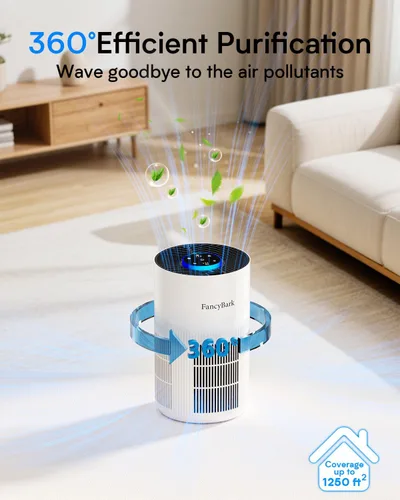 Miniatura 2 de Purificadores de aire para el dormitorio del hogar de hasta 1000 pies cuadrados, purificadores de aire H14 True HEPA para habitación con modo