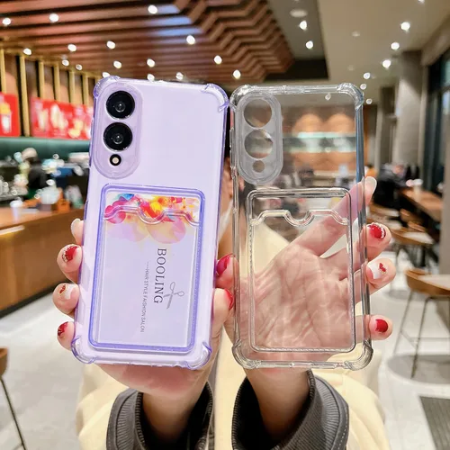 Miniatura 62 de Tuokiou Funda para Samsung Galaxy A14 5G, Fundas Protectoras Transparentes con Ranura para Tarjetas, Funda Cartera de TPU Suave Ajustada Resistente