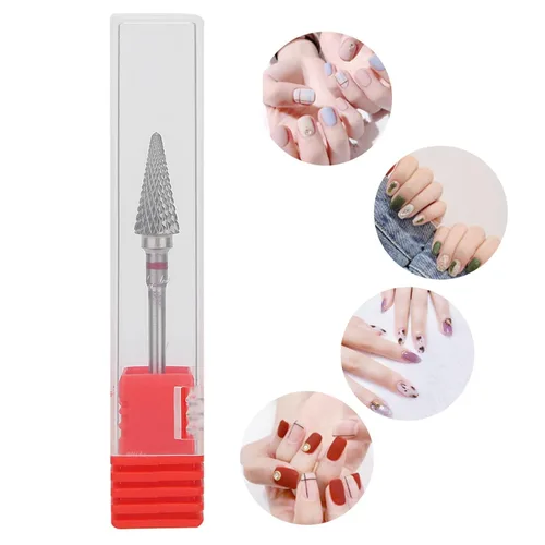 Miniatura 4 de Broca de uñas para uñas, broca de cutícula de cono para uñas, uñas en casa, salón []