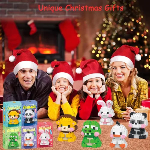 Miniatura 7 de Bloques de Construcción de Pascua Compatibles con Lego Pascua Cocodrilo Micro Bloques Apilables Nuevos Juguetes Caja de Regalo de Vacaciones Regalos