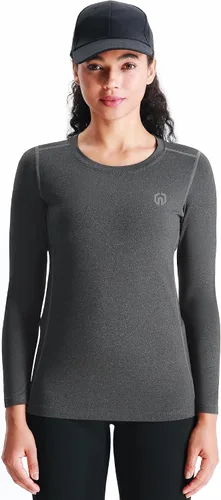 Miniatura 49 de NELEUS - Camisa deportiva de compresión atlética, de manga larga, para mujer, dry fit, paquete de 3
