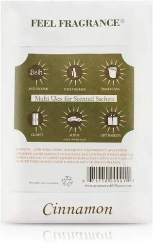 Miniatura 11 de Bolsita perfumada para cajones y bolsitas de armario, lote de 12 (canela)