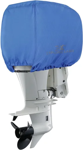Miniatura 12 de Explore Land 600D - Cubierta impermeable para motor fueraborda (600 D), tamaño completo para motor de barco de 25 a 300 CV Gris