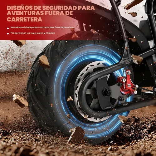 Miniatura 4 de Oryxearth Mini bicicleta de tierra todoterreno de 105cc de 4 tiempos, 28mph, a gasolina con transmisión automática y arranque de tirón para adultos