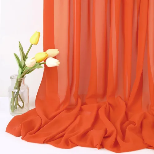 The Yard, tela de gasa naranja quemada de 10 yardas, 58 pulgadas de ancho, elegante tela de gasa transparente para disfraces de boda, costura,