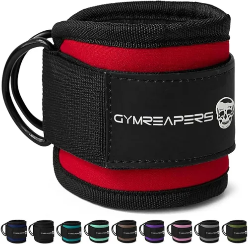 Miniatura 8 de Gymreapers - Correas de tobillo para Kickbacks en máquinas de cable, entrenamientos de glúteos, ejercicios de la parte inferior del cuerpo - Correas