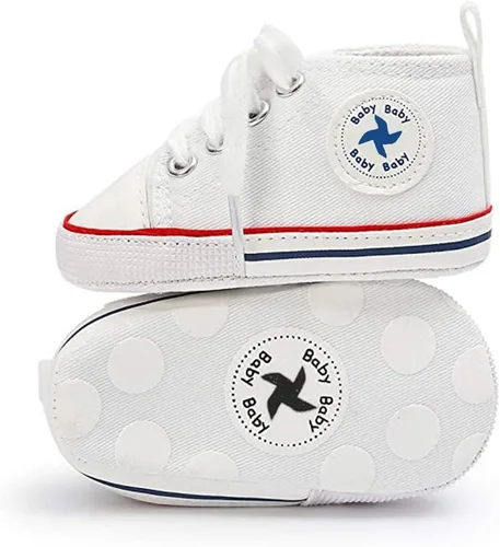 Miniatura 41 de Zapatos deportivos de lona de lona para bebés y niñas, suela antideslizante suave, suela antideslizante
