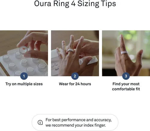 Miniatura 7 de Oura Anillo 4 Cerámica - Nube - Talla 4 - Confirma tu talla antes de realizar la compra