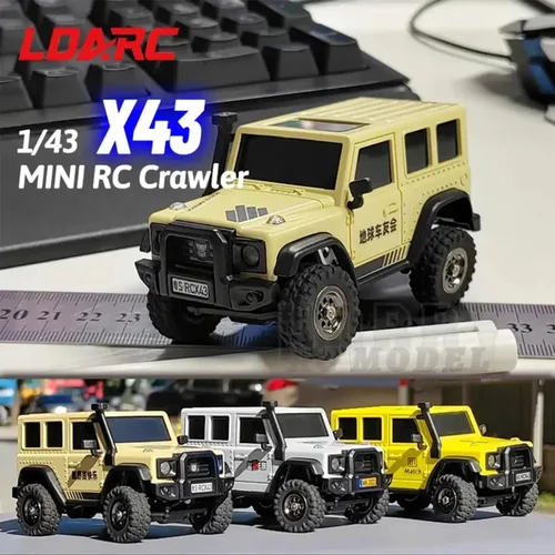 Miniatura 2 de LDARC 1:43 Escala Mini RC Crawler RTR RC Camión de Roca 4x4 2.4GHZ Grado de Pasatiempo Control Remoto Modelo de Vehículo RC Buggy, Viene con una