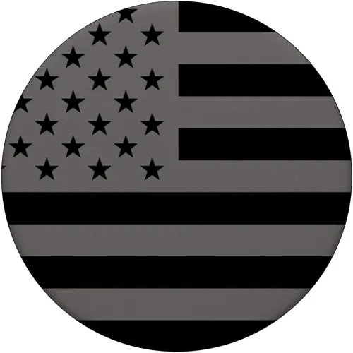 Miniatura 3 de PopSockets PopGrip intercambiables con la bandera estadounidense negra