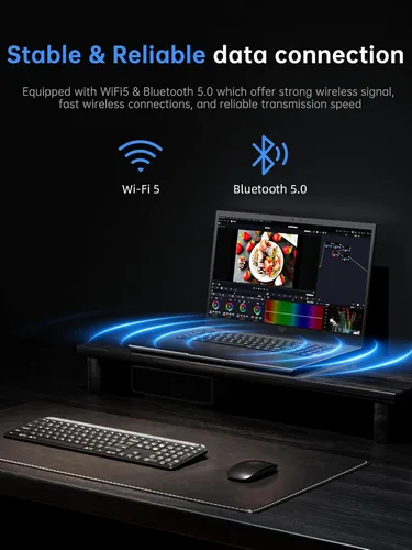 Miniatura 8 de MALLRACE Laptop,18.5 Inch Laptops Computer with 7000 mAh Battery,AMD Ryzen 4300U (up to 3.7GHz),16GB DDR4 RAM 512GB SSD,AMD Radeon