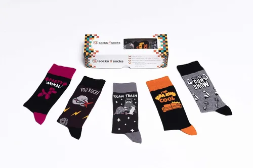 Miniatura 7 de socks n socks - 5 pares de calcetines de algodón coloridos de lujo para hombre caja de regalo Multi