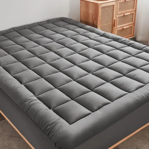 Miniatura 7 de Funda de colchón con elásticos que se estira hasta 18 pulgadas de profundidad, se adapta a colchones de 8"-21" pulgadas, cubrecolchón refrescante