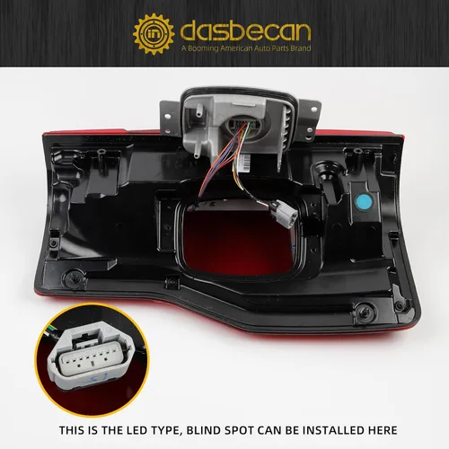 Miniatura 6 de Dasbecan Conjunto de luz trasera LED para lado izquierdo del conductor Compatible con Ford F250 F350 F450 2020-2022, puede instalarse en la luz