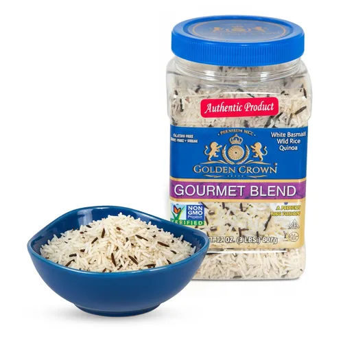 Miniatura 12 de Golden Crown Arroz Salvaje Premium Alto en Proteínas, Envejecido Naturalmente Sin Gluten + Libre de OMG Vegano, Granos Sabrosos y Deliciosos Bajos