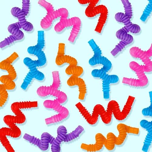 Miniatura 6 de Paquete de 52 Tubos Pop, Juguetes Sensoriales Recuerdos de Fiesta Para Niños de 8-12 4-8 Juguetes Fidget Para Ansiedad Rellenos de Bolsas