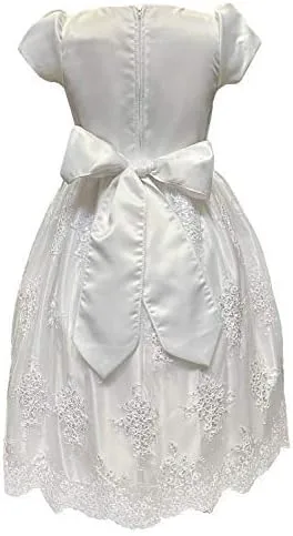 Miniatura 5 de SWEA Pea Lilli Vestidos de Primera Comunión para Niñas Disponible 7 16 Encaje Tamaño Grande