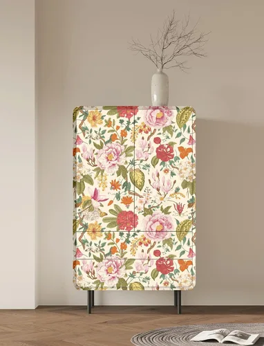 Miniatura 5 de Blooming Wall DPYC02-1 - Papel tapiz autoadhesivo con textura de peonía y flores primaverales, decoración de pared