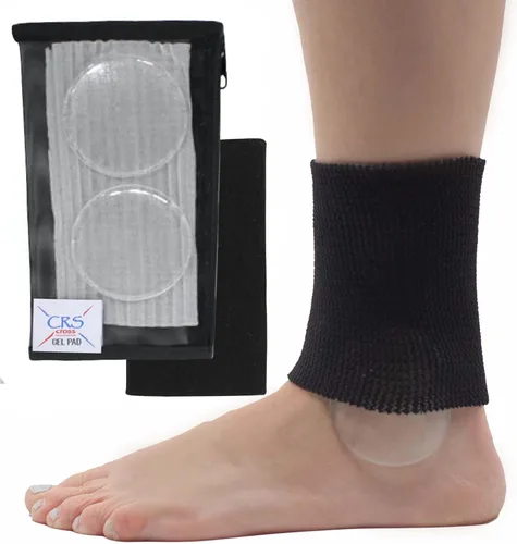 Miniatura 11 de CRS Cross Mangas de gel para tobillo. Un par de calcetines acolchados de primera calidad para amortiguar y proteger el tobillo, el pie y la pierna