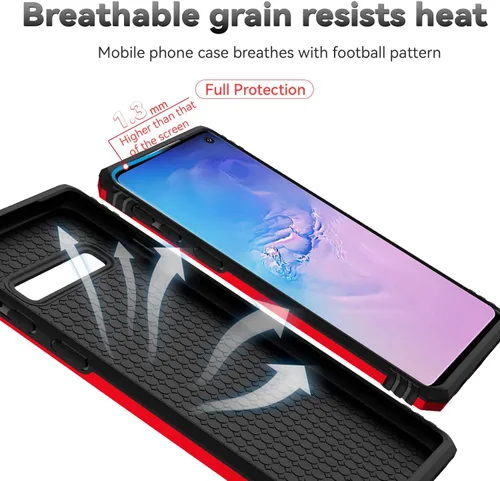 Miniatura 9 de Funda para Samsung Galaxy S10 Plus con cubierta para lente de cámara, protector de pantalla HD, resistente a caídas de grado militar, soporte