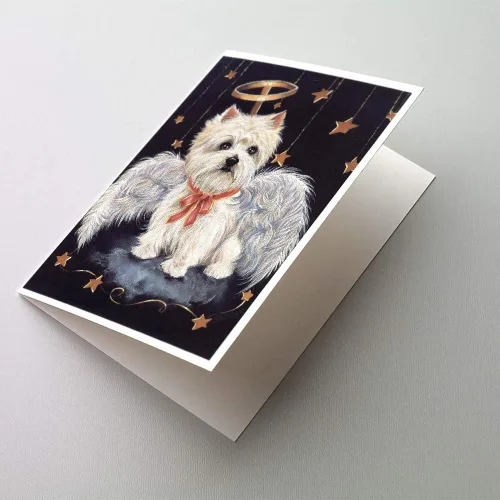 Miniatura 221 de Caroline's Treasures PPP3013GCA7P - Tarjetas de felicitación y sobres para mascotas de Basset Hound Teacher, paquete de 8 tarjetas en blanco