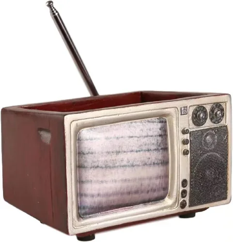Miniatura 15 de Macetas de madera, mini maceta, maceta retro de resina para suculentas, bonsái, soporte de escritorio, mini adorno (caoba radio)