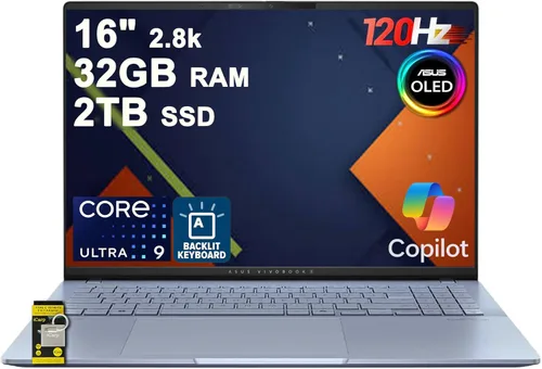 Miniatura 13 de ASUS Vivobook - Computadora portátil WUXGA de 16 pulgadas Intel Core i7-1355U, 16 GB de RAM, 512 GB SSD, Intel Iris Xe, gráficos, ligero, portátil