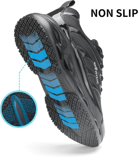 Miniatura 2 de Zapatos de trabajo antideslizantes para hombres y mujeres, tenis impermeables para hombre, cómodos zapatos de chef para restaurante, zapatos