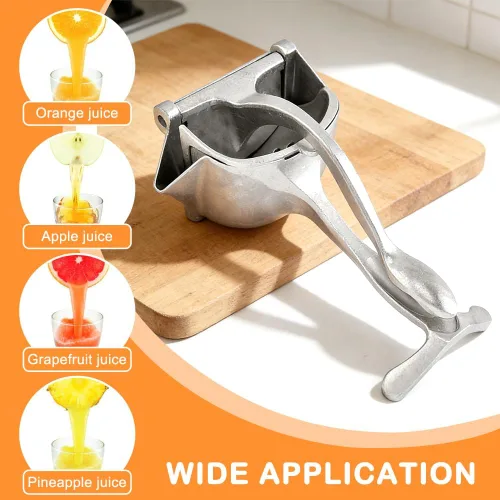 Miniatura 8 de Exprimidor de barra, extractor de jugo de fruta fresca de aleación de aluminio, exprimidor de mano, exprimidor de limón, extractor manual de mano