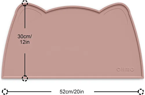Miniatura 108 de OHMO - Tapete de silicona para alimentos para gatos, tapete de alimentación de mascotas para el piso, antideslizante e impermeable, bandeja de agua
